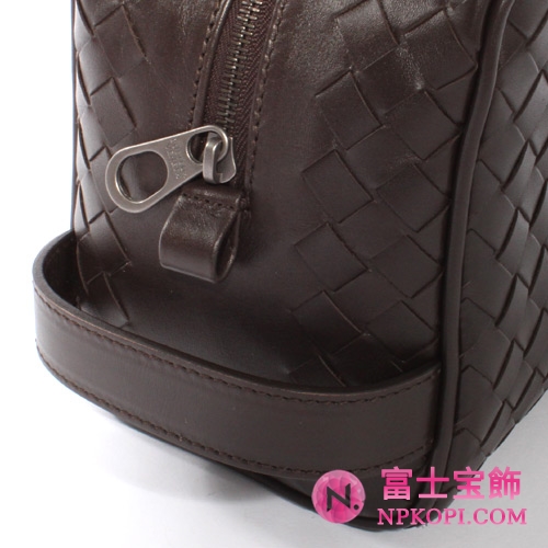 Bottega Veneta/ボッテガ・ヴェネタ カーフレザー セカンドバッグ ダークブラウン 244706V46512040